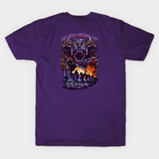 Minnesota Vikings Fans - Just Once Before I Die: Inferno Battle T-Shirt